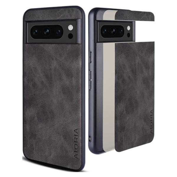 Google Pixel 8 Pro Retro Design Leather Protective Case