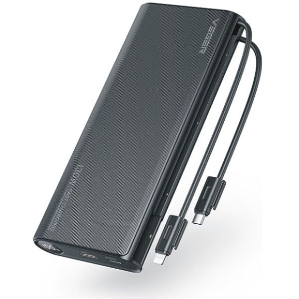 VEGER 25000mAh Portable Laptop Charger With Built-In Cables, Laptop Power Bank 100W PD/PPS