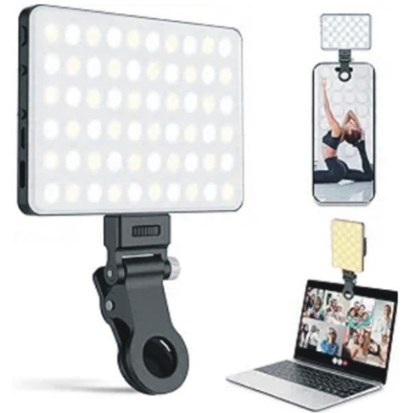 60 LED Phone Light With Front & Back Clip Selfie Light With CRI 95+Selfie Light For IPhone