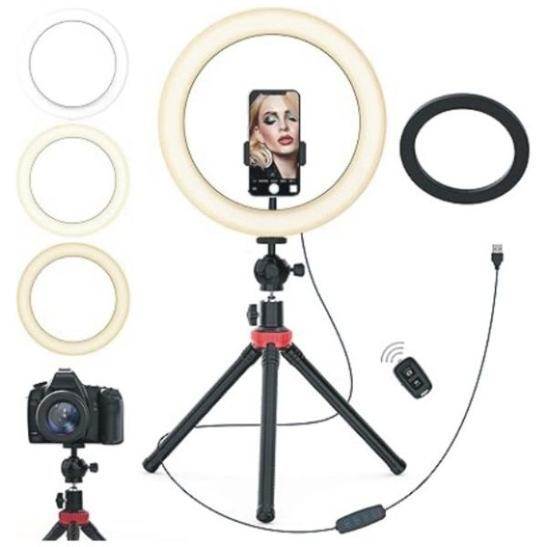 Aluminum Remote Controlled LED Selfie 10“12“14“ 18“Ring Light 3m Wire
