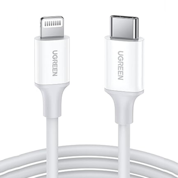 White 1m Lightning Cable For IPhone And IPad