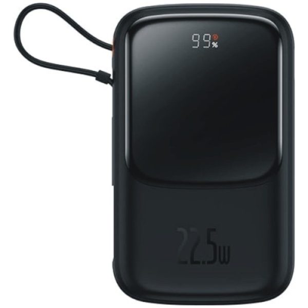 Baseus Power Bank Q Pow With Digital Display, U+C, With Built-In Type-C Cable